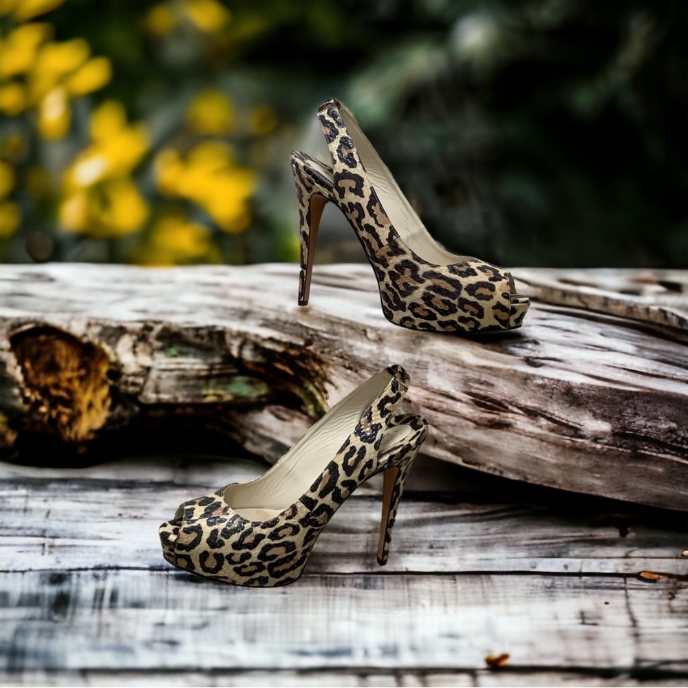 Brian Atwood Python Platform Heels Size 38 - image 2